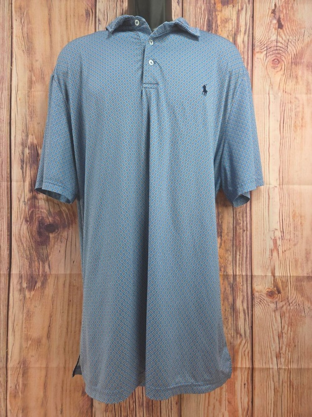Polo Ralph Lauren Mens Performance Blue Diamond Polo XL